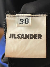 Load image into Gallery viewer, Jil Sander by Jil Sander Black Midi Drapee Dress