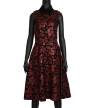 Load image into Gallery viewer, Rodarte Floral Bordeaux Red Dress
