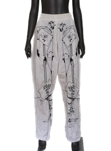 Bernhard Willhelm White Graphic Pants