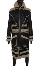 Load image into Gallery viewer, Rodarte Fall 2012 RTW Lambskin Leather &amp; Shearling Coat
