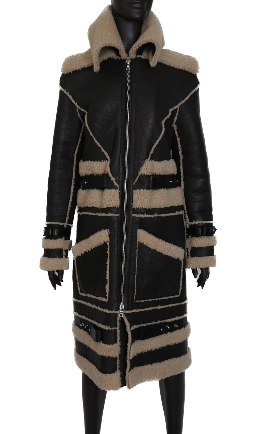 Rodarte Fall 2012 RTW Lambskin Leather & Shearling Coat