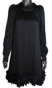 Balenciaga by Nicolas Ghesquière Longsleeve Ruffled Dress