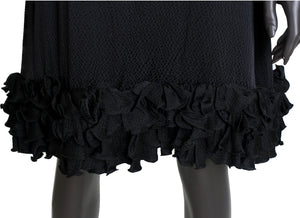 Balenciaga by Nicolas Ghesquière Longsleeve Ruffled Dress