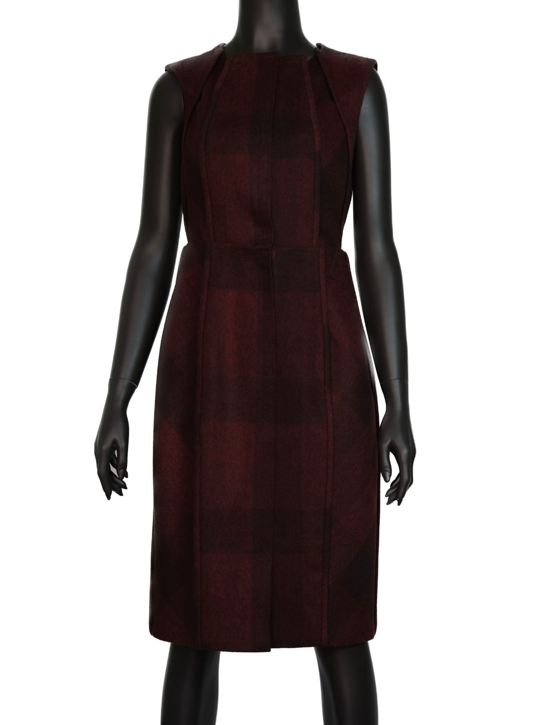 Jil Sander by Raf Simons Plaid Midi Dress