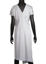 Load image into Gallery viewer, Jil Sander by Jil Sander White Drapee Midi Dress
